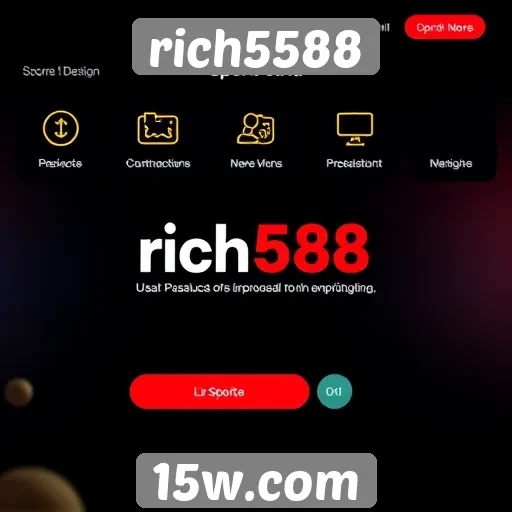 Principais recursos do site rich5588