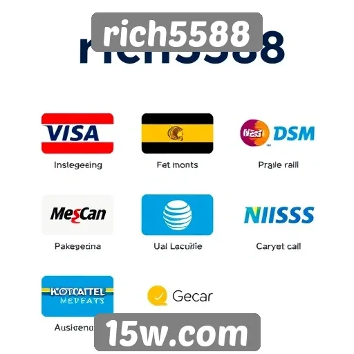Métodos de pagamento disponíveis no rich5588